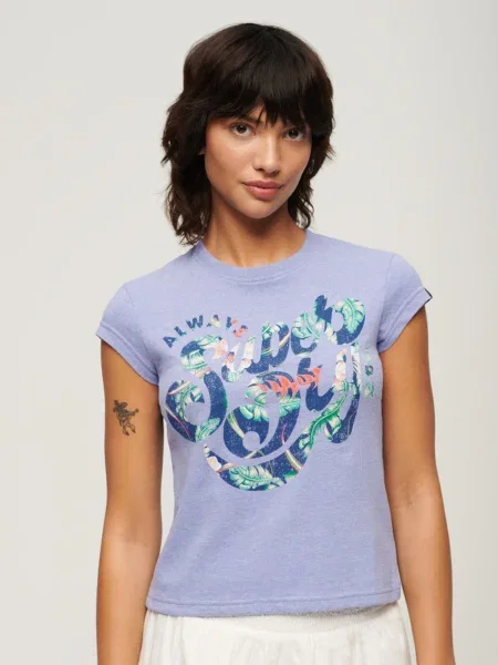 Virágos póló Superdry