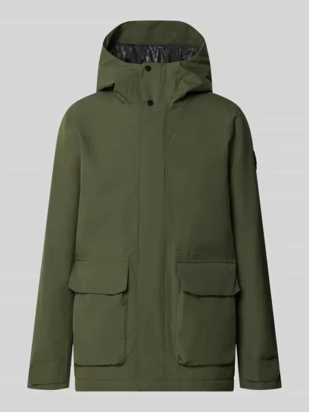 Kurtka o kroju regular fit z naszywanymi model Liam' Didriksons oliwkowa