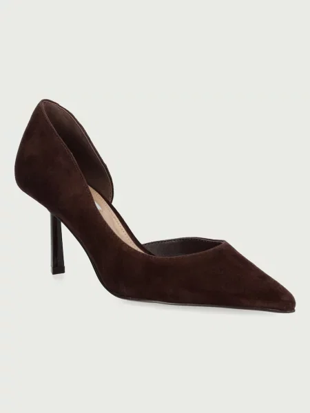 Steve Madden pantofi cu stiletto din piele întoarsă Vena maro