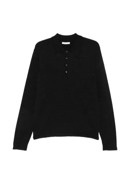Lung tricou polo Lemaire negru