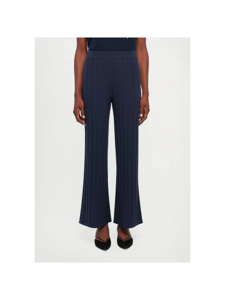 Spodnie Max Mara niebieskie