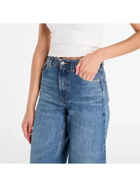 Панталони Tommy Hilfiger High Rise Wide Leg Jeans Denim