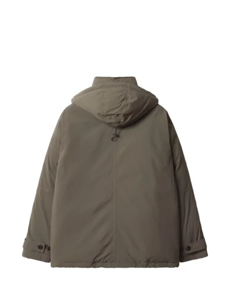Geacă Maison Kitsune cu glugă cu autograf verde