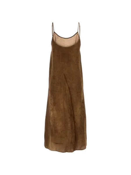 Rochie maxi Uma Wang din jacard maro