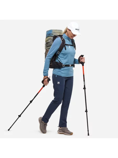 Bluza trekkingowa lekka MILLET Parmelan Light Fleece Po W niebieska