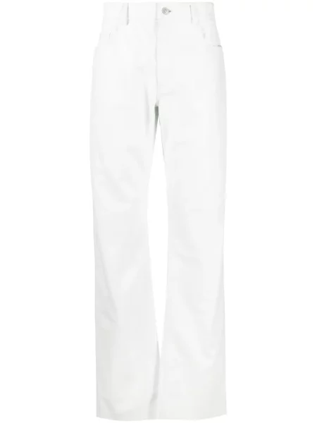 Pantaloni 1017 Alyx 9sm din piele cu 5 buzunare alb