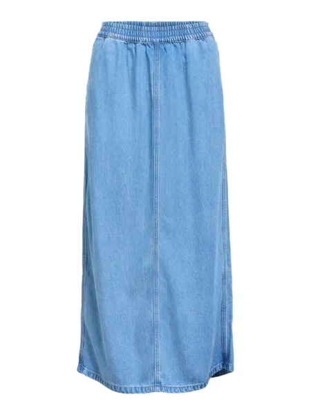 OBJECT Fustă OBJFRAME denim albastru