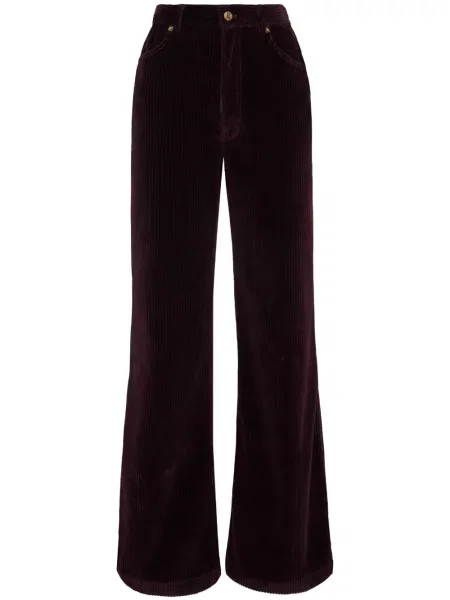 Pantaloni La Doublej evazate violet