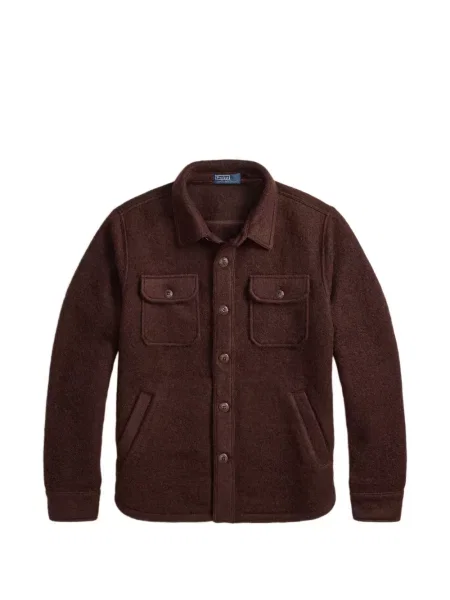 Пуловер Polo Ralph Lauren от филц кафяво