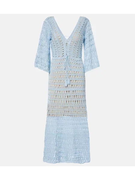 Sukienka maxi Anna Kosturova niebieska