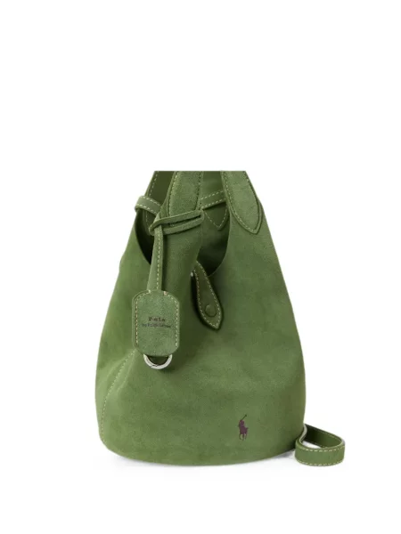 Scurt șapcă Polo Ralph Lauren cu broderie din jerseu maro