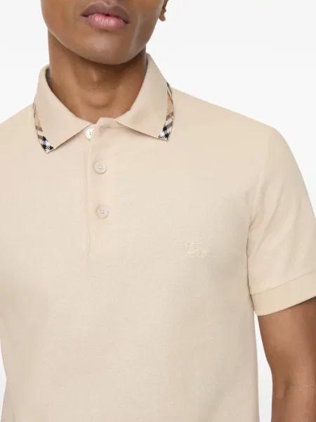 Tricou polo Burberry în carouri