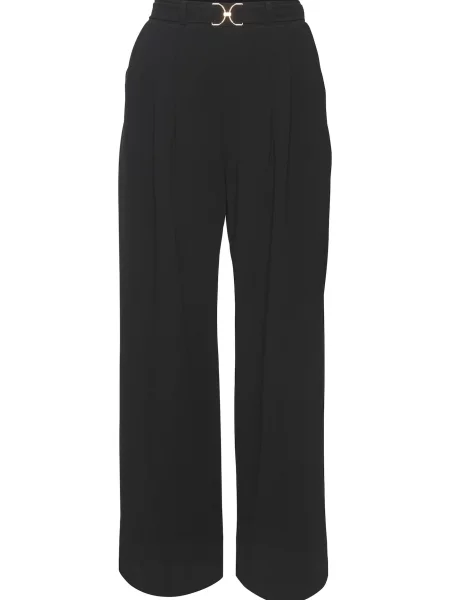 LASCANA Pantaloni cutați negru