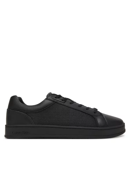 Tenisice Calvin Klein Low Top Lace Up Eyelet Jaq Mono crna