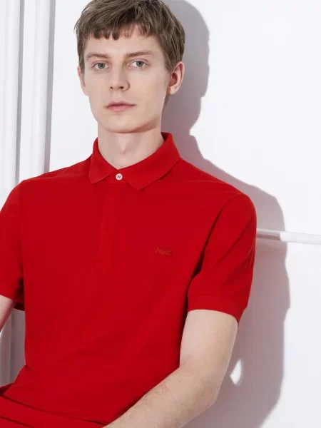 Поло Lacoste красное