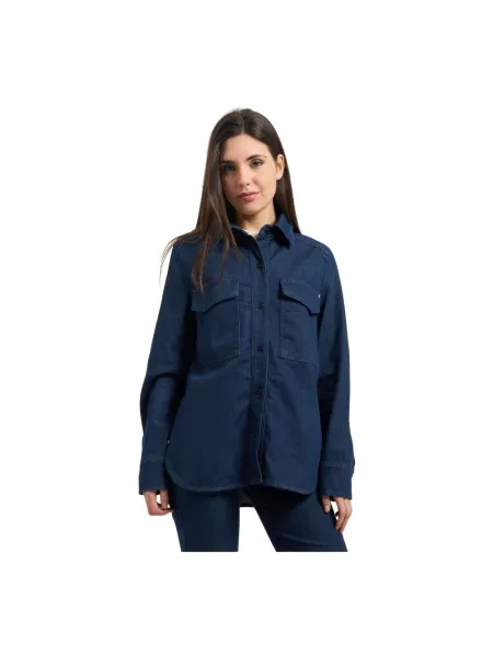 Koszula dżinsowa Hugo niebieska