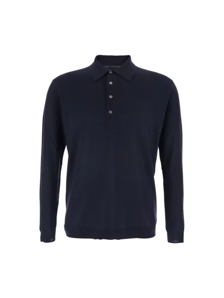 Sweter Low Brand wełniany niebieski