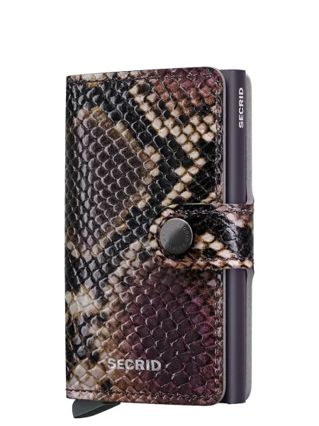 Secrid portofel RFID din piele SERPENT maro