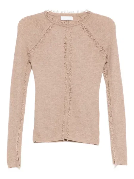 Top Cuddleup din cașmir maro