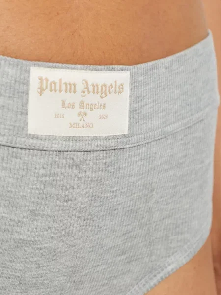 Chiloți briefs Palm Angels cu talie înaltă gri