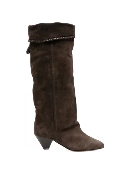 Botine Isabel Marant din piele de căprioară maro