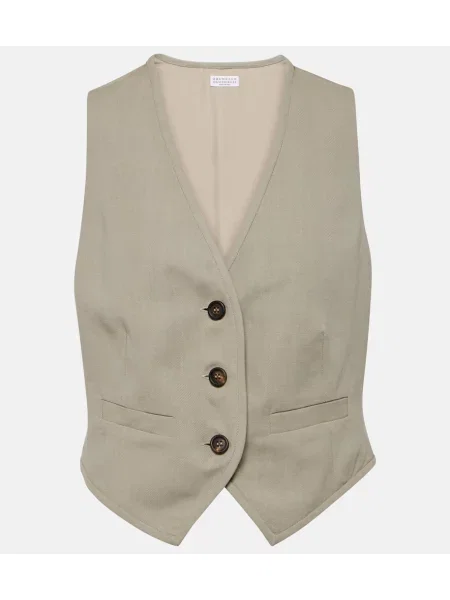 Vestă Brunello Cucinelli gri