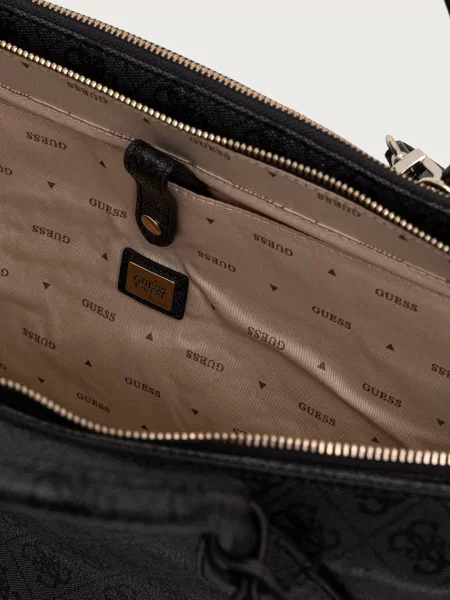 Кожаная сумка шоппер Guess