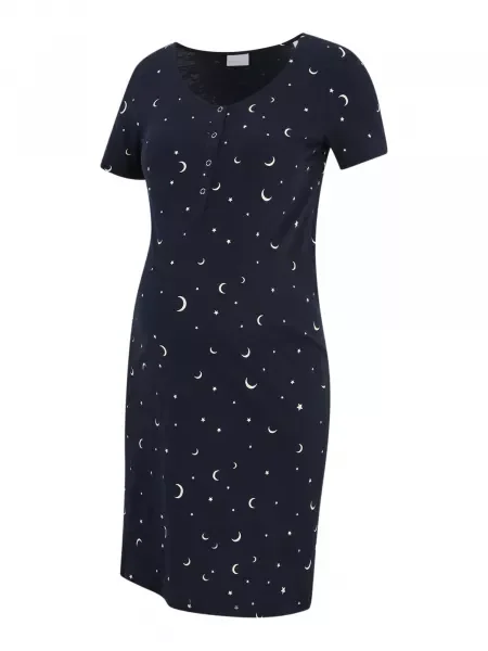 MAMALICIOUS Spalna srajca mornarska bela