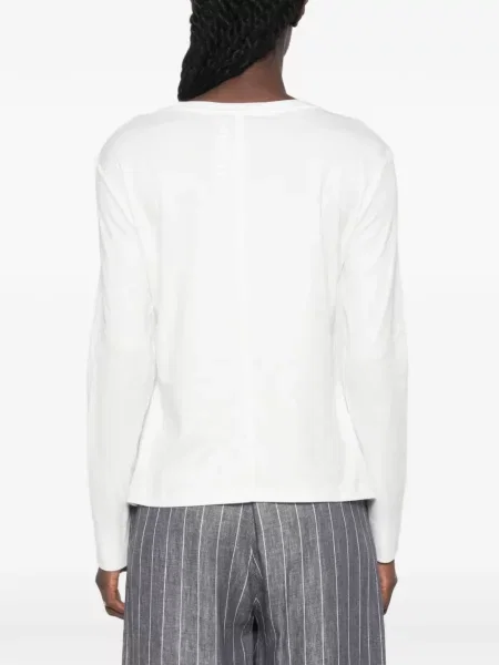 Lung tricou 's Max Mara cu broderie gri
