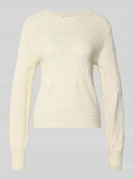 Sweter z mieszanki w kroju regular fit model Milos' Vila biały