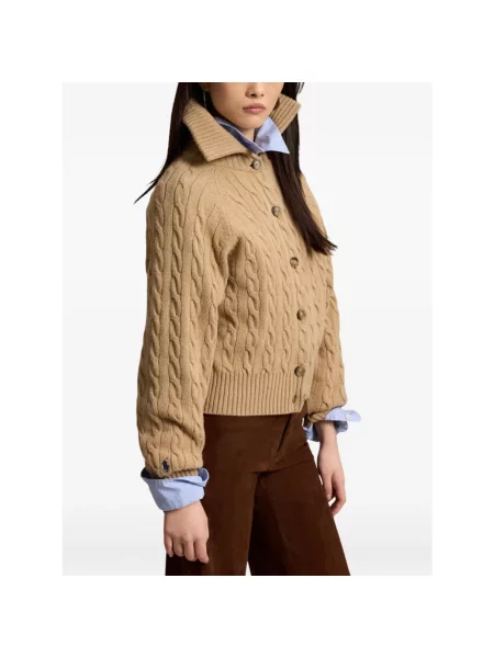 Kardigan Polo Ralph Lauren wełniany beżowy
