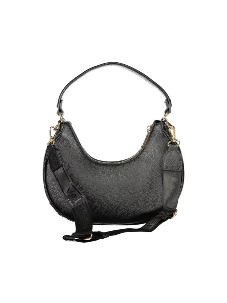 Lniana torebka crossbody Valentino Bags czarna
