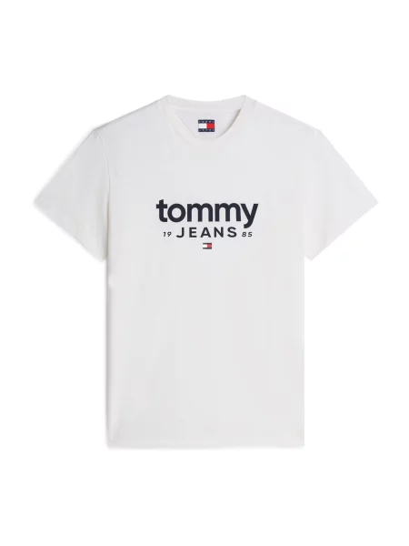 Tommy Jeans Tricou albastru închis alb