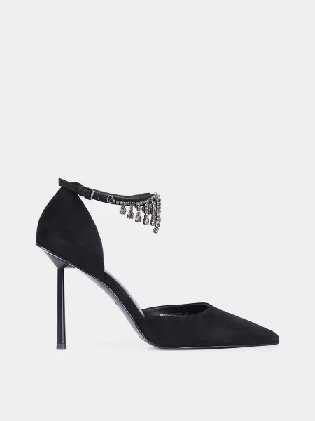 Велюровые туфли Mia May черные