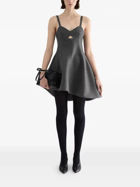 Rochie Jil Sander asimetrică gri