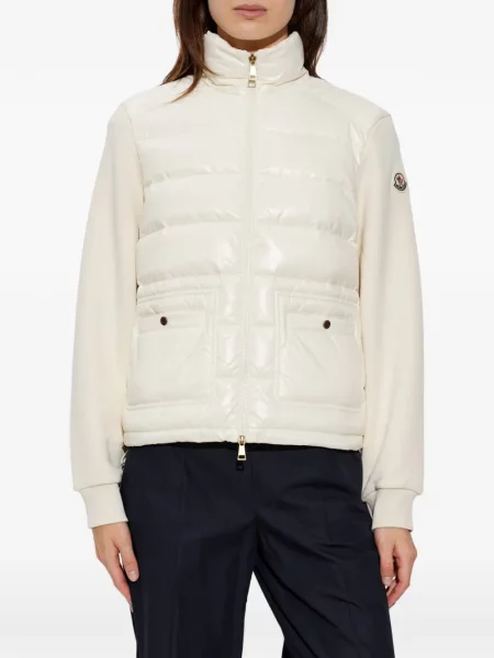 Matlasat geacă Moncler alb