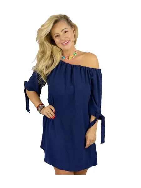 Obleka mini obleka Pri modra