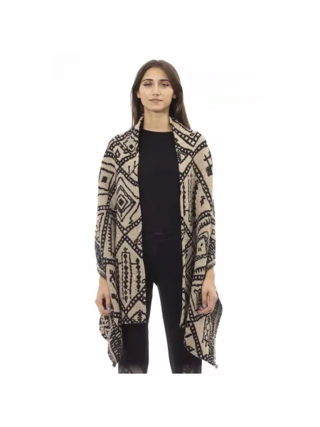 Wielobarwność szal Alpha Studio żakardowa brązowa