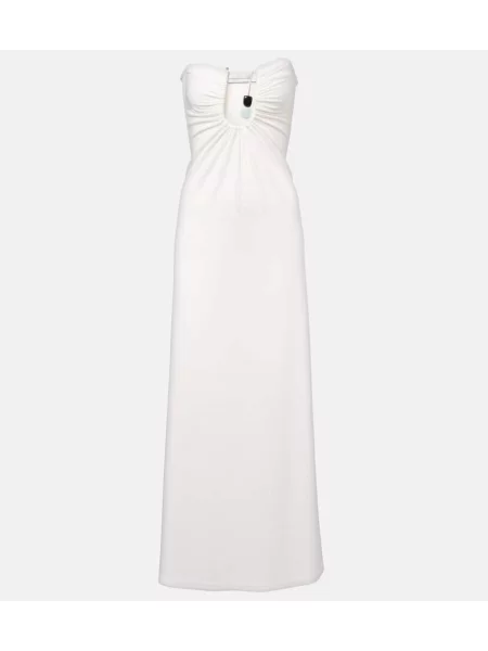 Maksi sukienka maxi Christopher Esber garniturowa biała