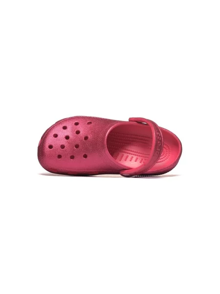 Papucs Crocs Classic Glitter Clog rózsaszín
