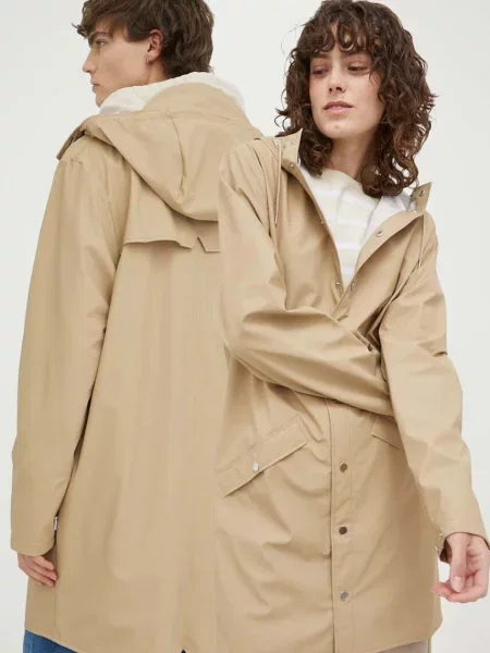 Rains geacă de ploaie Long Jacket de tranziție bej