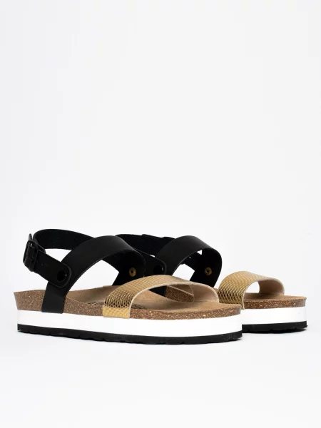 Bayton Sandale Gladstone auriu negru