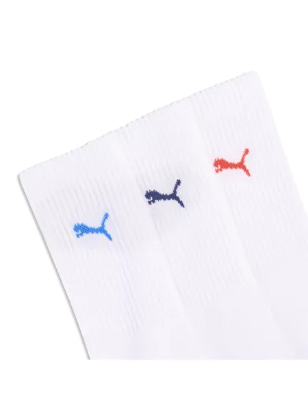 Skarpety za kostkę PUMA Unisex w paski — trójpak Odzież biały