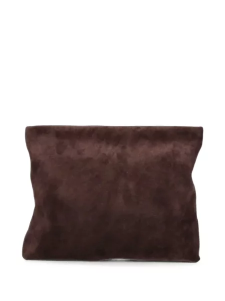 Clutch Nili Lotan σουέτ καφέ