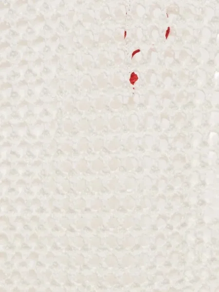 Ριγέ πλεκτή κοστούμι φόρεμα Solid & Striped λευκό