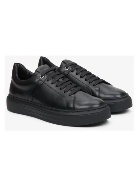Sneakersy Estro skórzane czarne