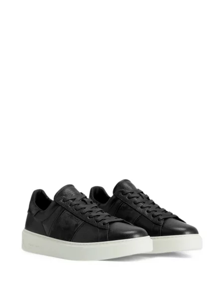 Sneakersy Woolrich skórzane czarne
