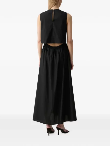 Rochie maxi Benetton fără mâneci negru