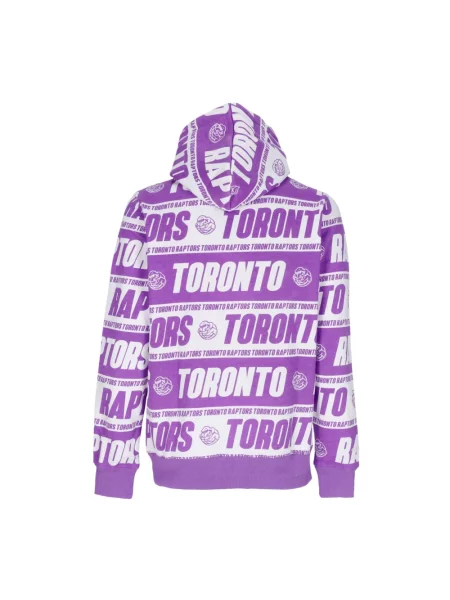 Bluza z kapturem Mitchell & Ness fioletowa