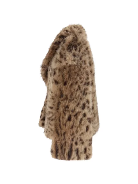 Geacă Bully cu imagine cu model leopard cu blană